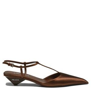 Prada Satin Slingback Pumps IT 39 Women